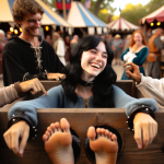 DALL·E 2024-01-15 22.36.45 - A similar scene at a Renaissance faire, capturing a joyful moment...png