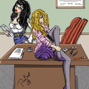 Now in my world of fetish imagination, there is a place where you work and secretaries are compliant with your "requests" because they like it just as