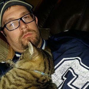 Cowboys game with a kitty!
