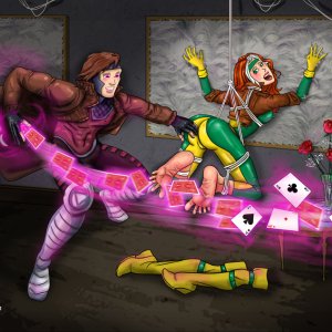 Gambit and Rogue

Here are some shares from my Deviant Art: http://fantasy-play.deviantart.com/

This Marvel Fan Art I made really shows how Gambit ha