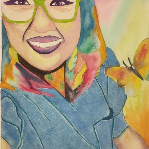 Watercolor of me! SO COOL!! ^_^  Thanks to a dear friend!!