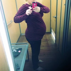 Most recent. 6 months pregnant