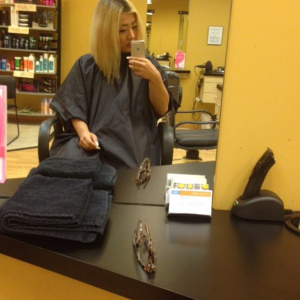 Weekly touch up! I love being a blonde ^_^