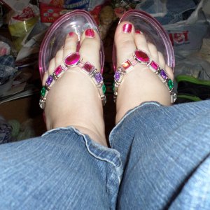 foot 2.my feet wearing bling