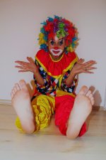 Andrea the ticklish clown size 6.5.jpg Andrea the ticklish clown size 6.5.jpg