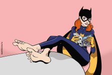Batgirl relaxing.jpg Batgirl relaxing.jpg