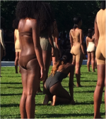 model at Kanye fashion show heat exhaustion.png