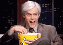 bill-hader-eating-popcorn-smiling-snl.gif