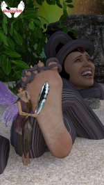 Evil wich tickled by fairy.jpg Evil wich tickled by fairy.jpg