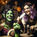 DALL·E 2023-10-28 19.11.09 - Photo of a female goblin with green skin, black hair, a beautiful f.png
