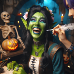 DALL·E 2023-10-28 19.12.49 - Photo of a female goblin with green skin, black hair, a beautiful f.png