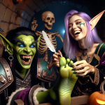 DALL·E 2023-10-28 15.22.06 - Photo of a female goblin with green skin, black hair, a beautiful f.png