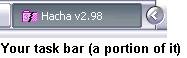 Hacha running in task bar.JPG