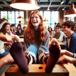 DALL·E 2024-01-23 13.06.19 - A playful scene at a school, featuring an 18-year-old girl with r...png