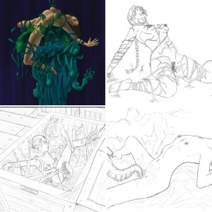 Sci-Fi/Tentacle Tickle Art (Erotic)