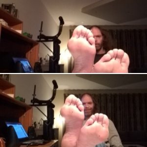 My ticklish feet!
