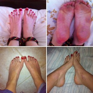 my ticklish feet!