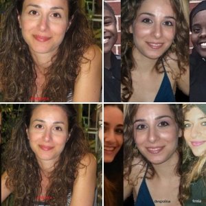 Despoina against all. Nude,shaved and aroused Despoina with exposed pussy lips and h