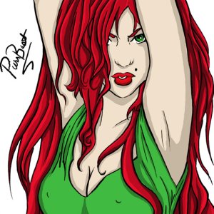 Here is Beauty again, looking a little more fierce, with her arms above her head a little teasingly.