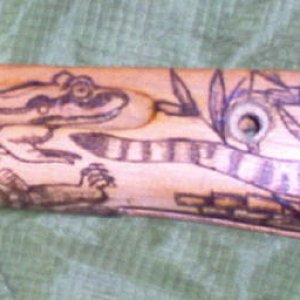 Left Side - Chinese SKS - Monkey and Frog

On this SKS, the man who commissioned me to do it said to load it up with Chinese art, symbols and animals 