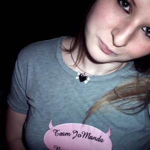 The very first Team JoManda T-shirt. Made for Manda & I by Miss. LeeAllure. :)