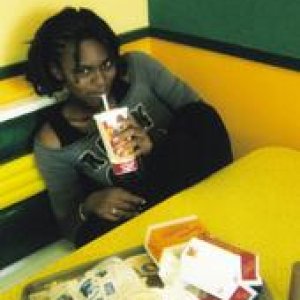 Chillin at Mickey Ds. Yes I ate all that food on the tray
