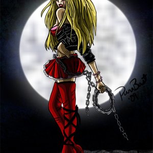 I decided I wanted to start drawing pictures of tmf members. My first try was with the lovely CrystalLight! This was posted with her permission. Outfi