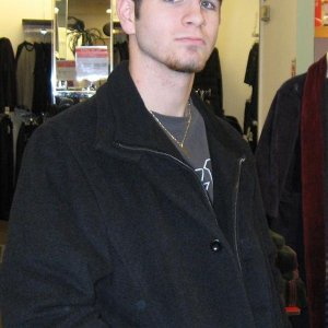 Not really my coat...borrowed it from the store for the pic.