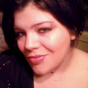 Showing off a few piercings, I have my eyebrow, lip, tongue, and both nipples pierced