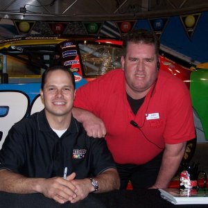 Me with Nascar driver David Gilliland