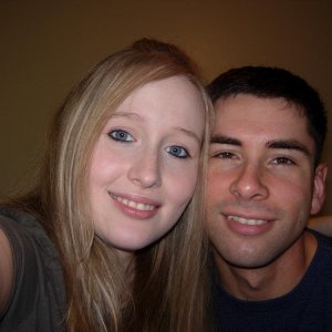 Oh look a really awkward photo of me and MY HUSBAND, Flatfoot! Ladies, he's taken!