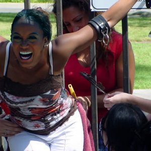 Tyra Banks tickled