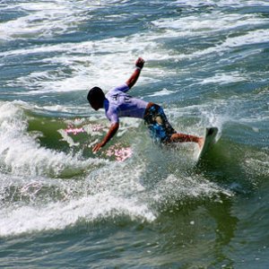 Shreddin the gnar at huntington state beach