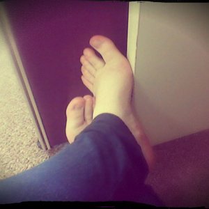 Took my shoes off in the library today :P