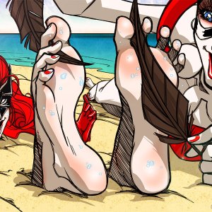 batwoman tickling by harley quinn