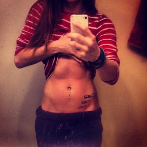 working on my abs, but not quite there yet.