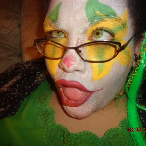 Feeling goofy after a fun filled night!