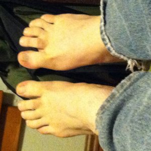 You'll have to restrain me if you wanna tickle my feet.