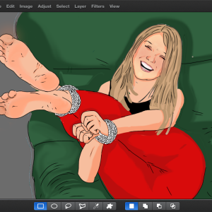 work in progress of someone's lady friend