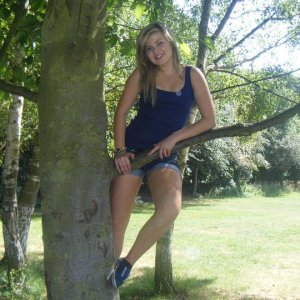 just hanging in the tree