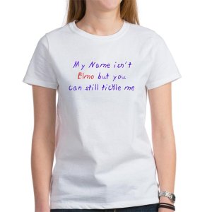 my name isnt elmo womens tshirt