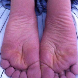 My feet after a fresh pedicure. 1/3