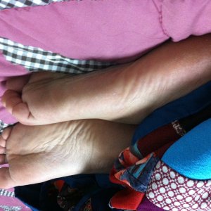 I took this pic while curled up and playing video games.