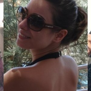 nude Deppy with shaved armpits and pussy and erected clitoris vs Justine and Soraya