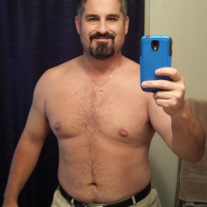 A bathroom mirror selfie