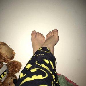 Nips and her lovely ticklish toes.