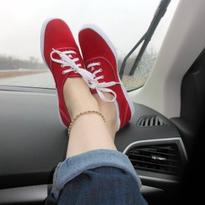 On my way to NEST in my new Keds!