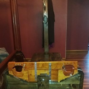 Newest thing my husband has built. He found he needs some modifications after the first time we tried it out at a play party s few days back.