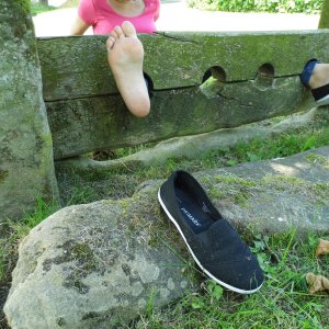 One of my shos was removed while I was in the public stocks.