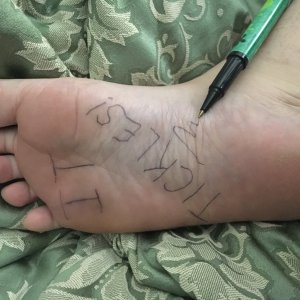 Hehe did this to myself one rainy afternoon!